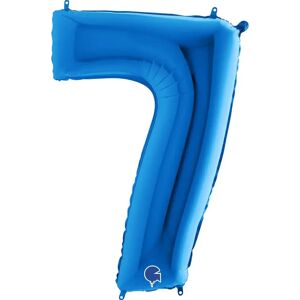 Grabo Ballon anniversaire chiffre 7 Bleu 102cm