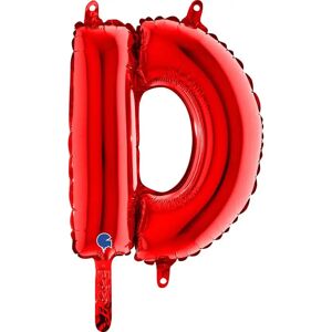 Grabo Ballon aluminium lettre D Rouge 36cm