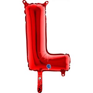 Grabo Ballon aluminium lettre L Rouge 36cm