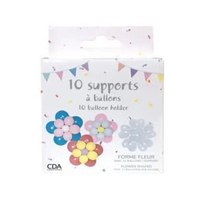 10 Supports a Ballon en forme de Fleur