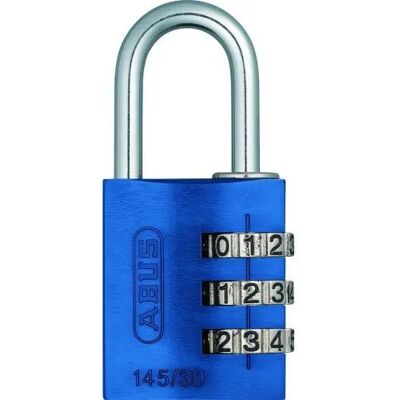 Cadenas combinaison Abus Blister Bleu 145/30 mm Unisex - Publicité Cadenas combinaison Abus Blister Bleu 145/30 mm Unisex - Publicité