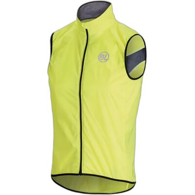 Gilet coupe-vent Bicycle Line Stelvio Jaune XL Male - Publicité Gilet coupe-vent Bicycle Line Stelvio Jaune XL Male - Publicité