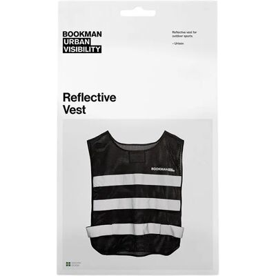 Gilet de sécurité polyester Bookman Noir XL/2XL Unisex - Publicité Gilet de sécurité polyester Bookman Noir XL/2XL Unisex - Publicité