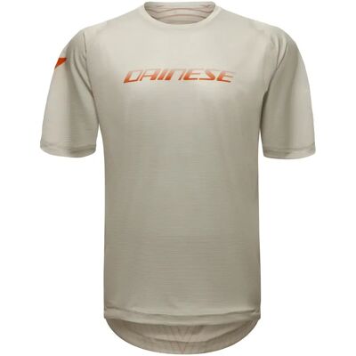 Dainese Hg Aer Jersey Ss - Taupe/rouge - T-shirt - Publicité Dainese Hg Aer Jersey Ss - Taupe/rouge - T-shirt - Publicité