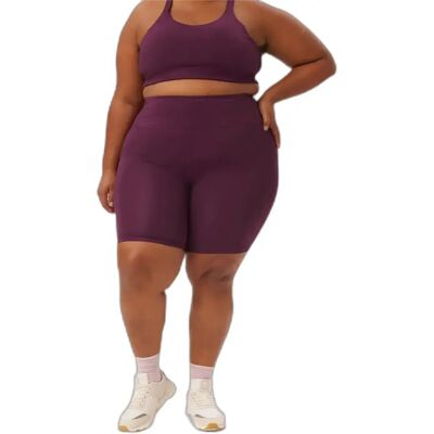 Girlfriend Collective Short de vélo à taille haute - Vêtements de sport écologiques - Publicité Girlfriend Collective Short de vélo à taille haute - Vêtements de sport écologiques - Publicité
