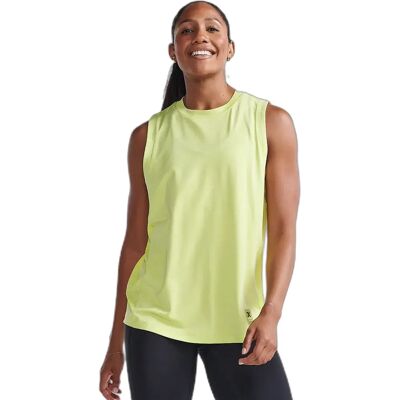 2XU - Motion Sport Mesh Sleeveless T-shirt - Vert - T-shirt - Publicité 2XU - Motion Sport Mesh Sleeveless T-shirt - Vert - T-shirt - Publicité