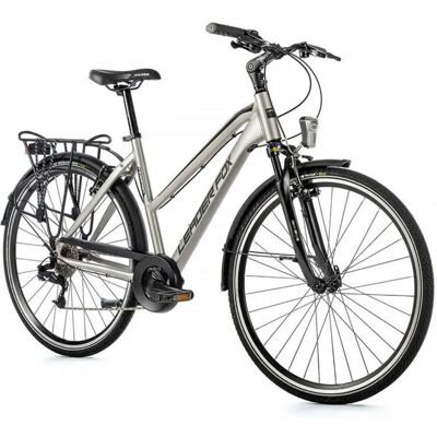 Vélo femme Leader Fox Ferrara 2023 Gris 16,5" Female - Publicité Vélo femme Leader Fox Ferrara 2023 Gris 16,5" Female - Publicité