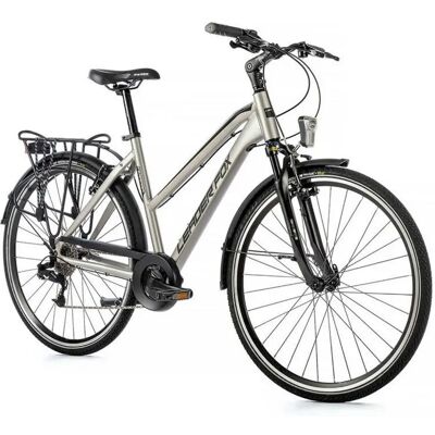 Vélo de ville musculaire femme Leader Fox Ferrara 2023 Argenté 20" / 180-188 cm Female - Publicité Vélo de ville musculaire femme Leader Fox Ferrara 2023 Argenté 20" / 180-188 cm Female - Publicité