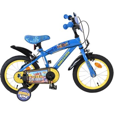 Vélo tout chemin enfant Paw Patrol Rubble & Crew FW design 2025 Bleu 14" Male - Publicité Vélo tout chemin enfant Paw Patrol Rubble & Crew FW design 2025 Bleu 14" Male - Publicité