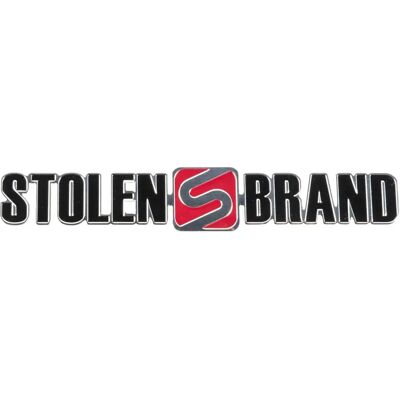 Autocollants en métal Stolen Brand Cambra Rouge 148x23x3,5 mm Unisex - Publicité Autocollants en métal Stolen Brand Cambra Rouge 148x23x3,5 mm Unisex - Publicité