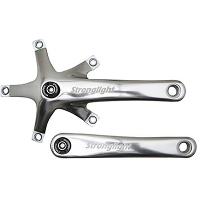 Pédalier Stronglight Track 2000 - Argent - 165/170mm - Pièces vélo de piste - Publicité Pédalier Stronglight Track 2000 - Argent - 165/170mm - Pièces vélo de piste - Publicité