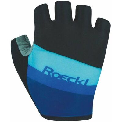 Gants de cyclisme pour enfants Roeckl Ticino - Noir/Bleu - Été - Publicité Gants de cyclisme pour enfants Roeckl Ticino - Noir/Bleu - Été - Publicité