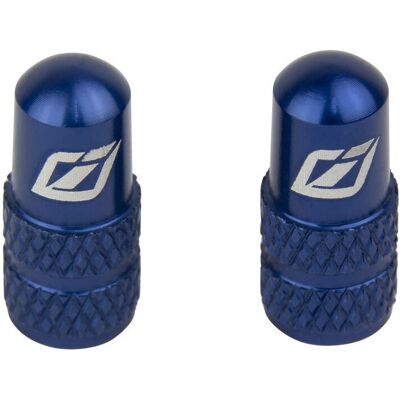 Paire de bouchons de valves Insight Presta Bleu TU Unisex - Publicité Paire de bouchons de valves Insight Presta Bleu TU Unisex - Publicité