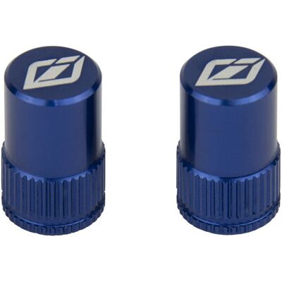 Paire de bouchons de valves Insight Schrader Bleu TU Unisex - Publicité Paire de bouchons de valves Insight Schrader Bleu TU Unisex - Publicité