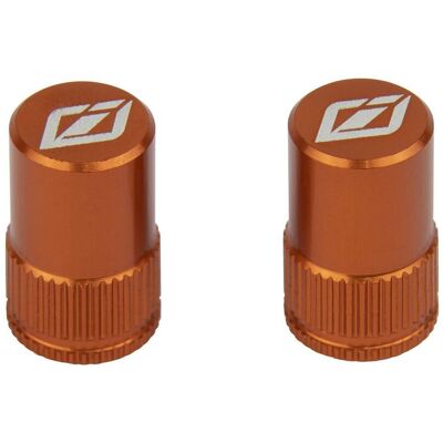 Paire de bouchons de valves Insight Schrader Orange TU Unisex - Publicité Paire de bouchons de valves Insight Schrader Orange TU Unisex - Publicité