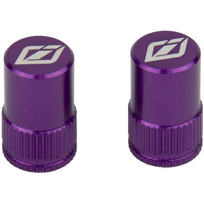 Paire de bouchons de valves Insight Schrader Violet TU Unisex - Publicité Paire de bouchons de valves Insight Schrader Violet TU Unisex - Publicité