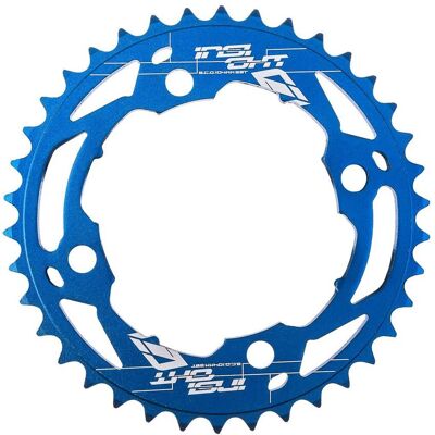 Couronne vélo Insight 104 mm Bleu 38T Unisex - Publicité Couronne vélo Insight 104 mm Bleu 38T Unisex - Publicité