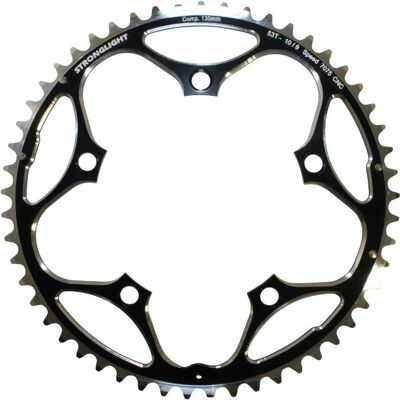 Stronglight - 5BRA 7075 SHIMANO 11-10V 53 dents chainring - Publicité Stronglight - 5BRA 7075 SHIMANO 11-10V 53 dents chainring - Publicité