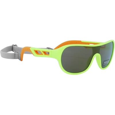 Lunettes vélo monture verres solaires enfant Newton Jaune TU Unisex - Publicité Lunettes vélo monture verres solaires enfant Newton Jaune TU Unisex - Publicité