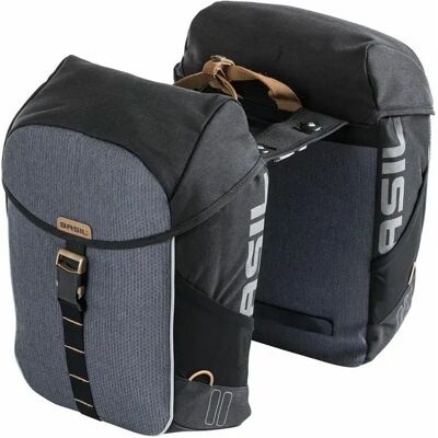Paire de sacoches de porte-bagages imperméables Basil Miles polyester 34L Noir 34 L Unisex - Publicité Paire de sacoches de porte-bagages imperméables Basil Miles polyester 34L Noir 34 L Unisex - Publicité