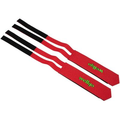 Paire de courroies cale-pieds avec scratch pour fixie P2R Rouge L Unisex - Publicité Paire de courroies cale-pieds avec scratch pour fixie P2R Rouge L Unisex - Publicité