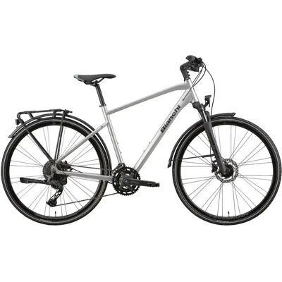 Vélo de route Bianchi Spillo Tourer Alu Disc Shimano Cues RD-U6020 10V Gris M / 170-175 cm Unisex - Publicité Vélo de route Bianchi Spillo Tourer Alu Disc Shimano Cues RD-U6020 10V Gris M / 170-175 cm Unisex - Publicité