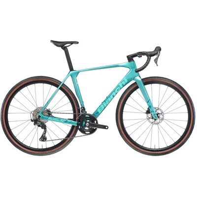 Vélo Bianchi Impulso Comp Shimano GRX RD-RX820 12V Bleu M / 170-175 cm Unisex - Publicité Vélo Bianchi Impulso Comp Shimano GRX RD-RX820 12V Bleu M / 170-175 cm Unisex - Publicité