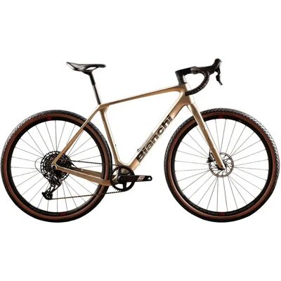 Vélo Bianchi Arcadex Comp Sram Apex/SX Eagle D1 12V Doré M / 170-175 cm Unisex - Publicité Vélo Bianchi Arcadex Comp Sram Apex/SX Eagle D1 12V Doré M / 170-175 cm Unisex - Publicité