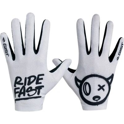 Gants longs sans scratch compatible ecran tactile Gist Faster Ride Blanc M Unisex - Publicité Gants longs sans scratch compatible ecran tactile Gist Faster Ride Blanc M Unisex - Publicité