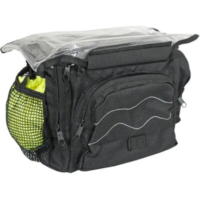 Sacoche de cintre-guidon vélo fixation clip 25.8-31.8 avec lecteur carte Newton N1 30 x 19 x 21 cm Noir TU Unisex - Publicité Sacoche de cintre-guidon vélo fixation clip 25.8-31.8 avec lecteur carte Newton N1 30 x 19 x 21 cm Noir TU Unisex - Publicité