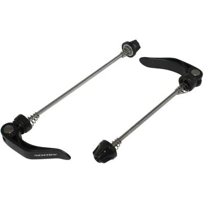 Kit de 2 blocages rapide de roue VTT-Route avant + arrière pour patte large sur cadre carbone Newton Noir TU Unisex - Publicité Kit de 2 blocages rapide de roue VTT-Route avant + arrière pour patte large sur cadre carbone Newton Noir TU Unisex - Publicité