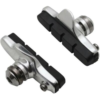 Paire de porte patins de freins route à cartouche alu Newton Shimano 55 mm Argenté 55 mm Unisex - Publicité Paire de porte patins de freins route à cartouche alu Newton Shimano 55 mm Argenté 55 mm Unisex - Publicité