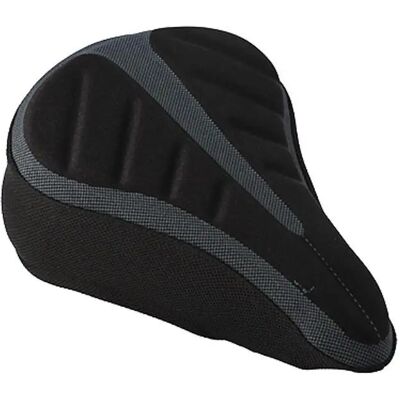 Couvre-selle gel large Optimiz Noir 280x200 mm Unisex - Publicité Couvre-selle gel large Optimiz Noir 280x200 mm Unisex - Publicité