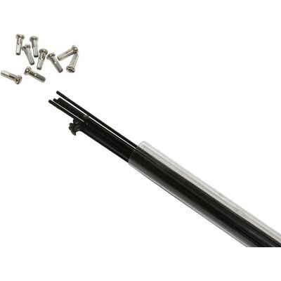 Tube de 10 rayons inox tête coudée avec écrou P2R 290 mm Noir 2x290 mm Unisex - Publicité Tube de 10 rayons inox tête coudée avec écrou P2R 290 mm Noir 2x290 mm Unisex - Publicité