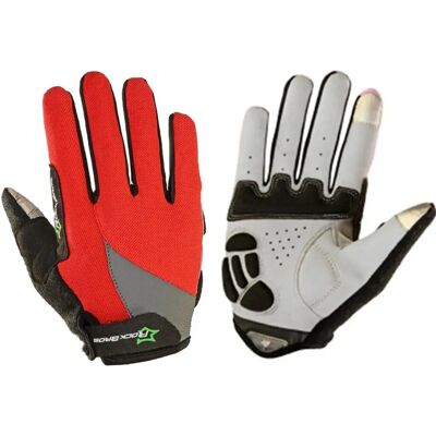 Gants long ROCKBROS Rouge S Unisex - Publicité Gants long ROCKBROS Rouge S Unisex - Publicité