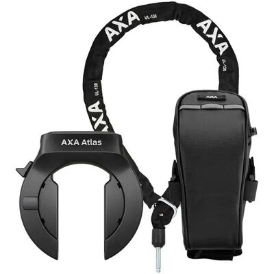 Kit antivol cadre avec sacoche selle et clé amovible Axa Atlas Noir 130 cm / 5,5 mm Unisex - Publicité Kit antivol cadre avec sacoche selle et clé amovible Axa Atlas Noir 130 cm / 5,5 mm Unisex - Publicité