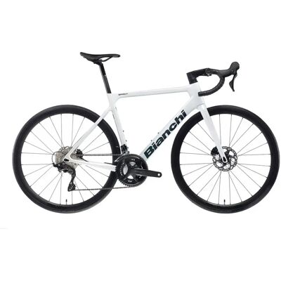 Vélo de route Bianchi Sprint ICR Shimano 105 RD-R7100 12V Blanc 55 cm / 176-182 cm Unisex - Publicité Vélo de route Bianchi Sprint ICR Shimano 105 RD-R7100 12V Blanc 55 cm / 176-182 cm Unisex - Publicité