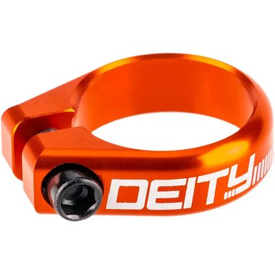 Collier de selle Deity Circuit Orange 36,4 mm Unisex - Publicité Collier de selle Deity Circuit Orange 36,4 mm Unisex - Publicité