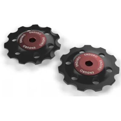 Ensemble de poulies pour dérailleur ZERØ-SRAM 11V - Rouge - Publicité Ensemble de poulies pour dérailleur ZERØ-SRAM 11V - Rouge - Publicité