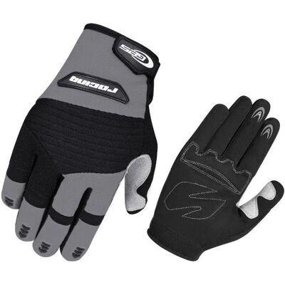 Gants VTT long Ges Racing Noir S Unisex - Publicité Gants VTT long Ges Racing Noir S Unisex - Publicité