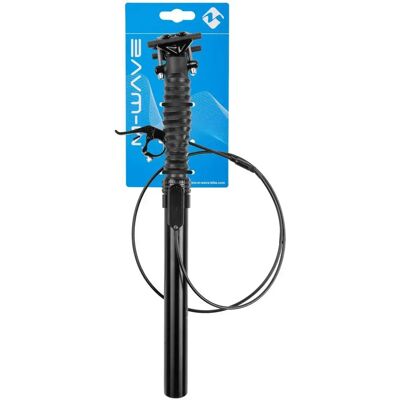 Tige de selle réglable par levier sur le guidon M-Wave Noir 27,2 mm Unisex - Publicité Tige de selle réglable par levier sur le guidon M-Wave Noir 27,2 mm Unisex - Publicité
