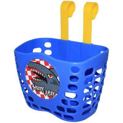 Panier vélo avant fixation par sangle sur cintre enfant P2R shark Bleu TU Unisex - Publicité Panier vélo avant fixation par sangle sur cintre enfant P2R shark Bleu TU Unisex - Publicité