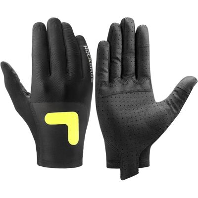 Gants long en nylon/PU ROCKBROS Noir M Unisex - Publicité Gants long en nylon/PU ROCKBROS Noir M Unisex - Publicité