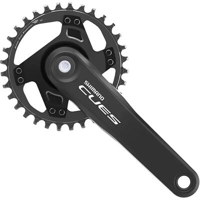 Ensemble de manivelles Shimano - 32T - 11/10/9 vitesses - 170mm - VTT - Noir - Publicité Ensemble de manivelles Shimano - 32T - 11/10/9 vitesses - 170mm - VTT - Noir - Publicité