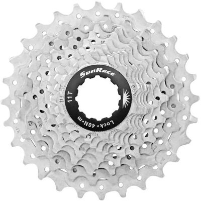Boite de cassette metallique Sunrace Shimano RS0 Gris 10 vitesses/11-28T Unisex - Publicité Boite de cassette metallique Sunrace Shimano RS0 Gris 10 vitesses/11-28T Unisex - Publicité