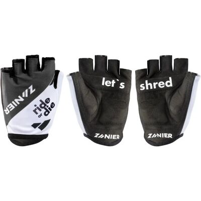 Gants courts enfant Zanier Cycling Team Noir Taille 5 Unisex - Publicité Gants courts enfant Zanier Cycling Team Noir Taille 5 Unisex - Publicité