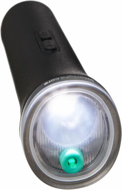 Phare de vélo rechargeable avec laser de signalisation Beryl laserlight core Noir