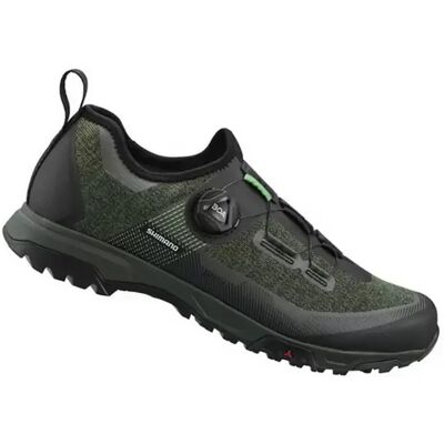 Chaussures VTT Shimano ET7 - Vert foncé - 44 - Publicité Chaussures VTT Shimano ET7 - Vert foncé - 44 - Publicité