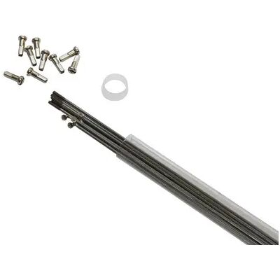 Tube de 10 rayons inox tête coudée avec écrou P2R 252 mm Argenté 2x252 mm Unisex - Publicité Tube de 10 rayons inox tête coudée avec écrou P2R 252 mm Argenté 2x252 mm Unisex - Publicité