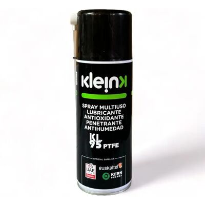 Spray lubrifiant multi-usage Klein KL95 PTFE-PFPE-K Noir 400 ml Unisex - Publicité Spray lubrifiant multi-usage Klein KL95 PTFE-PFPE-K Noir 400 ml Unisex - Publicité